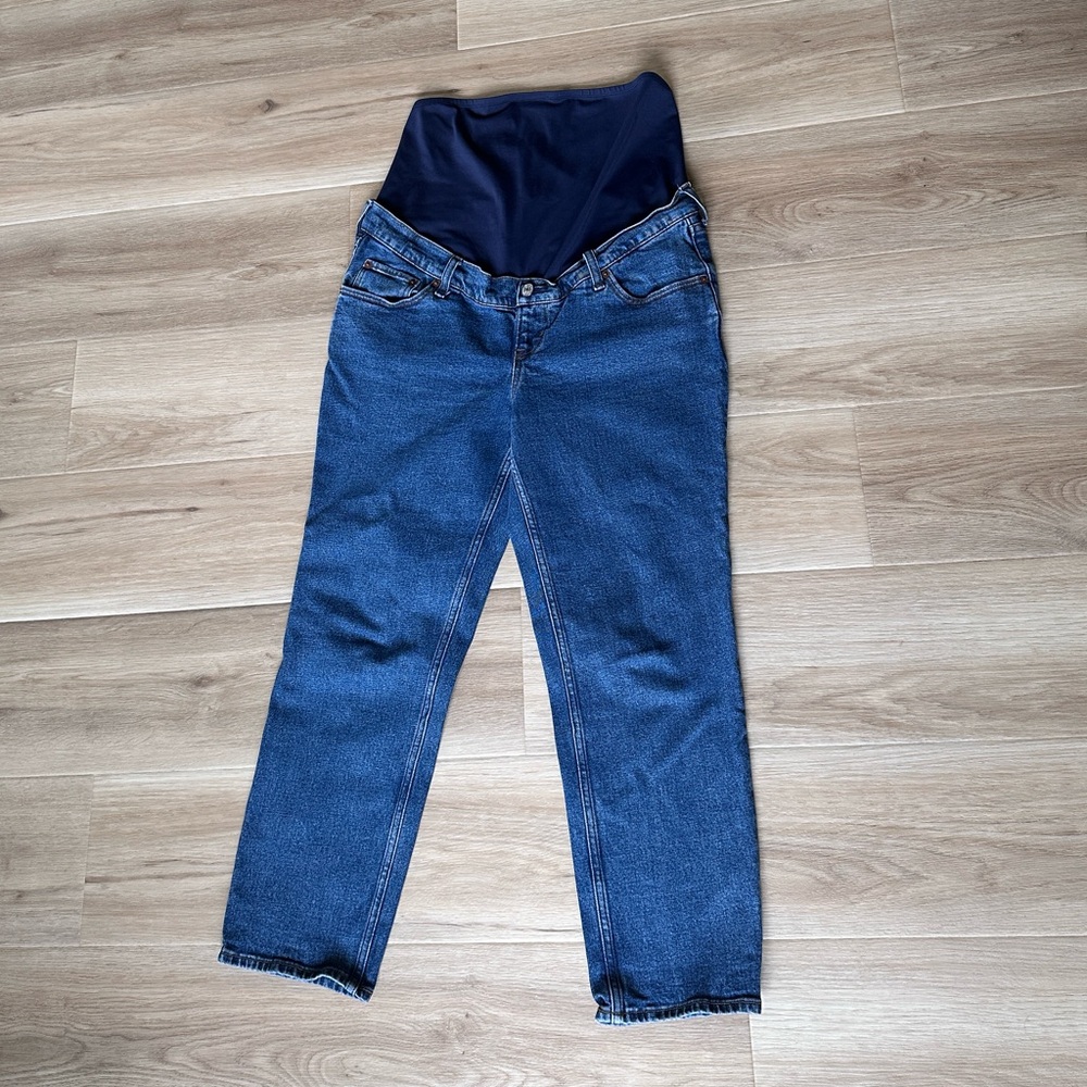 Abercrombie ankle straight maternity jeans